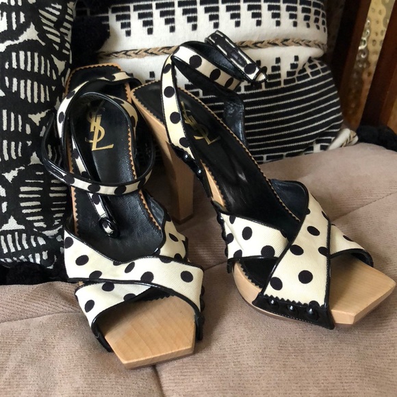 YSL Polka Dot Heels - Picture 1 of 1